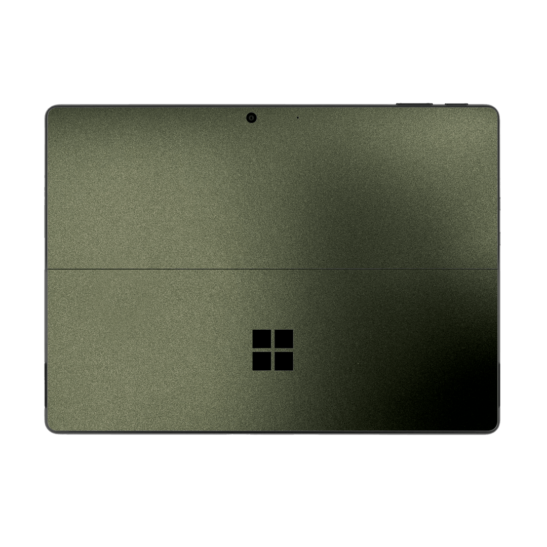 Microsoft Surface Pro 11 Military Green Metallic Skin Wrap Sticker Decal Cover Protector by QSKINZ | qskinz.com
