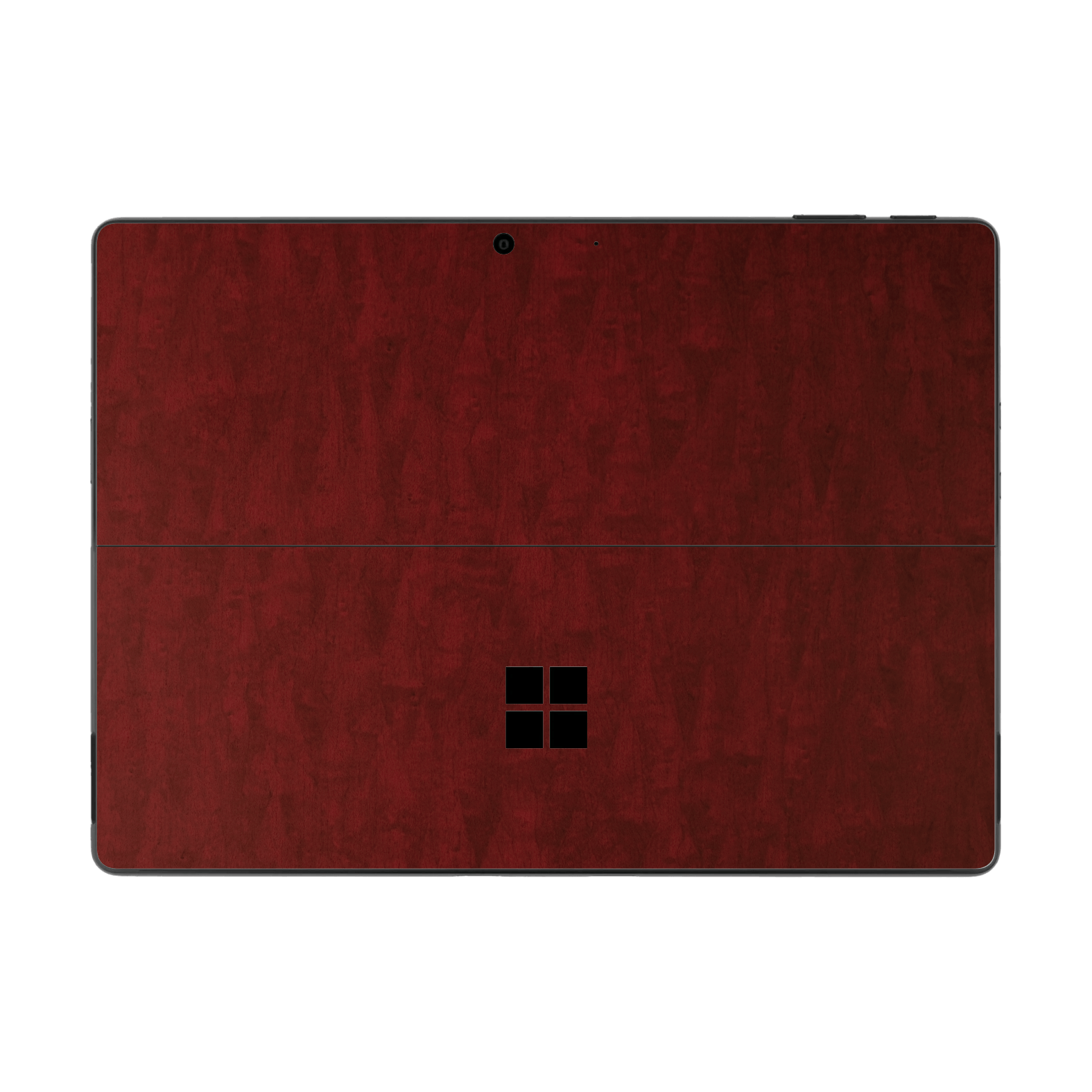 Microsoft Surface Pro 9 Scarlet Red Wood Wooden Satin Skin Wrap Sticker Decal Cover Protector by QSKINZ | qskinz.com