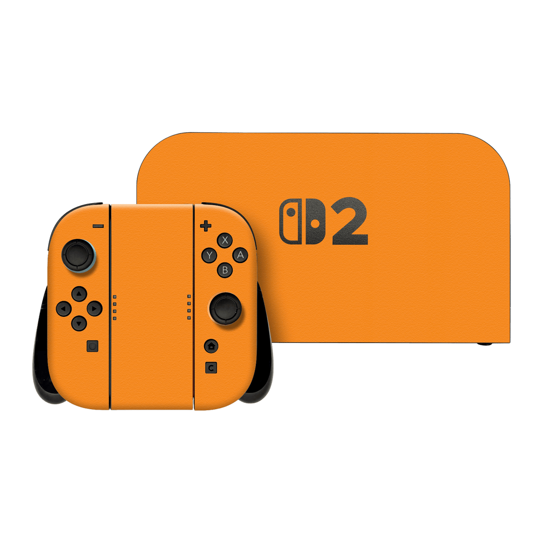 Nintendo Switch 2 Sunrise Orange Skin, Wrap – Qskinz™ Nintendo Switch 2 Sunrise Orange Skin, Wrap – Qskinz™