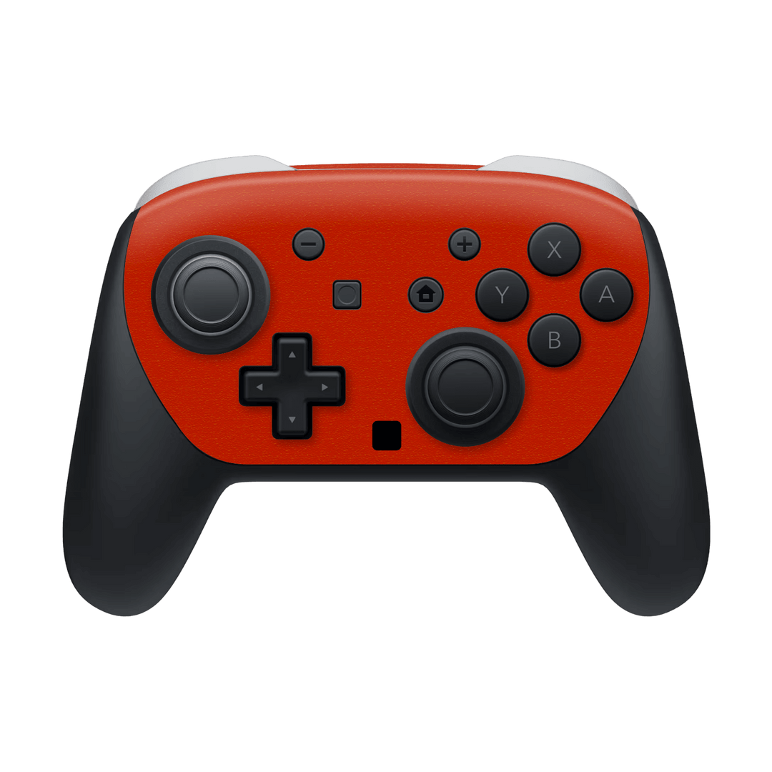 Nintendo Switch 2 PRO CONTROLLER Luxuria Red Cherry Juice Matt 3D Textured Skin Wrap Sticker Decal Cover Protector by QSKINZ | qskinz.com
