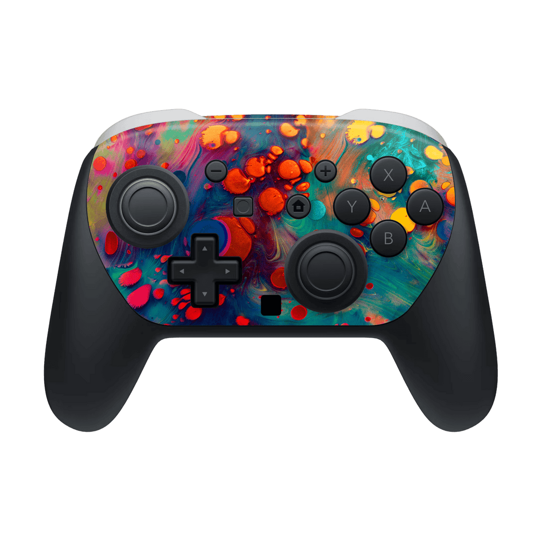Nintendo Switch 2 PRO CONTROLLER Print Printed Custom SIGNATURE Abstract Art Impression Skin Wrap Sticker Decal Cover Protector by QSKINZ | qskinz.com

