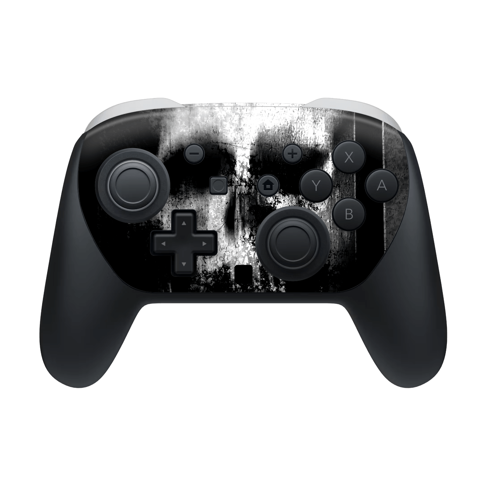 Nintendo Switch 2 PRO CONTROLLER SIGNATURE Horror Black & White SKULL ...