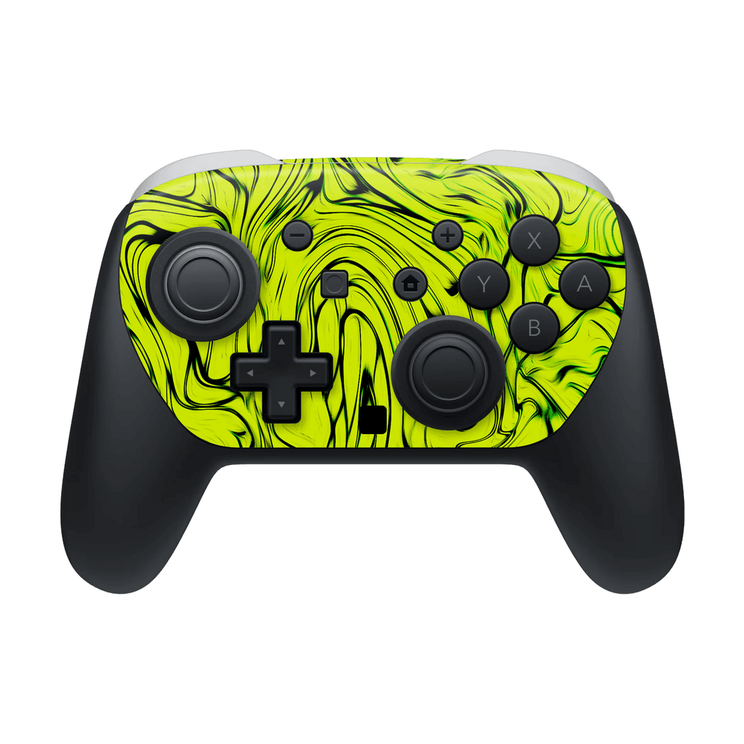 Nintendo Switch 2 PRO CONTROLLER Print Printed Custom SIGNATURE Hypnotic Green Electric Jade Skin Wrap Sticker Decal Cover Protector by QSKINZ | QSKINZ.COM
