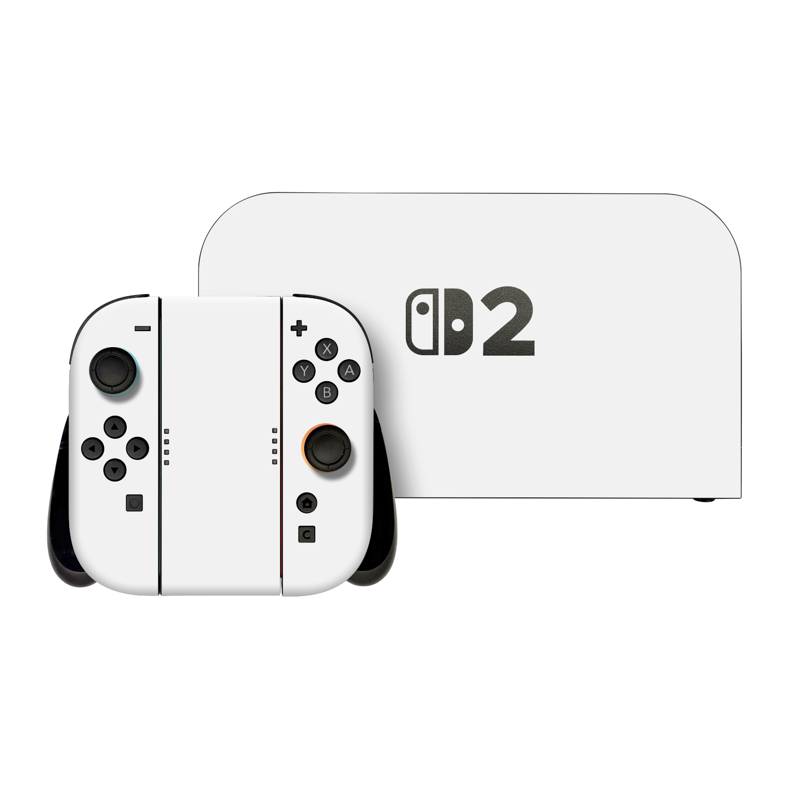 Nintendo Switch 2 Soft-Touch Matte StealthMatte Polar White Skin Wrap Sticker Decal Cover Protector by QSKINZ | qskinz.com