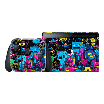Nintendo Switch OLED SIGNATURE Arcade Rave Skin