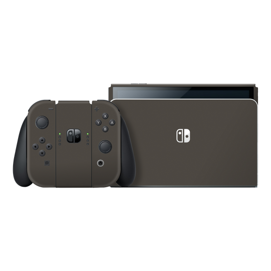 Nintendo Switch OLED Soft-Touch Matte StealthMatte Mystiq Dark Grey Skin Wrap Sticker Decal Cover Protector by QSKINZ | qskinz.com