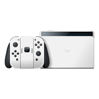 Nintendo Switch OLED Soft-Touch POLAR White StealthMatte Skin