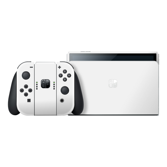 Nintendo Switch OLED Soft-Touch POLAR White StealthMatte Skin
