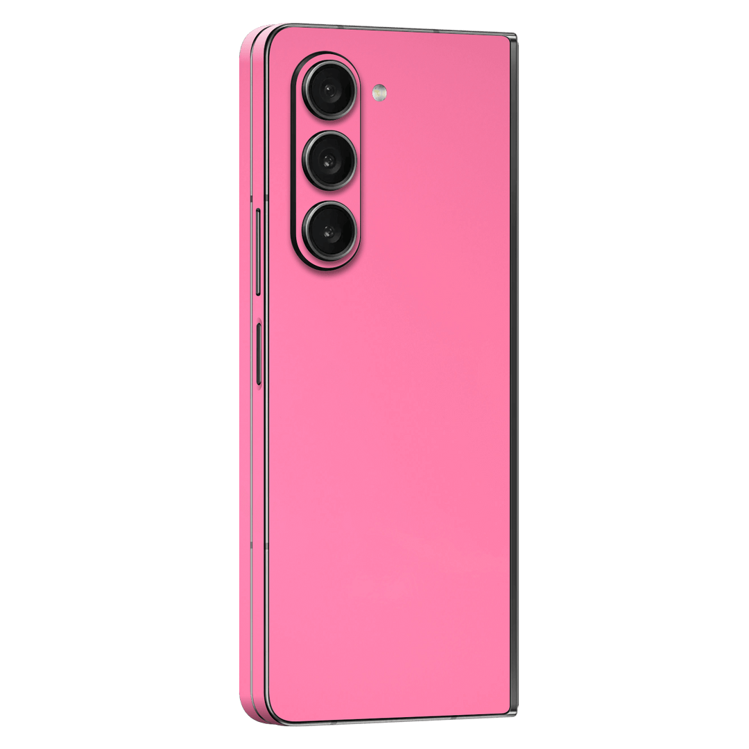 Samsung Galaxy Z Fold 5 (2023) Gloss Glossy Hot Pink Skin Wrap Sticker Decal Cover Protector by EasySkinz | EasySkinz.com