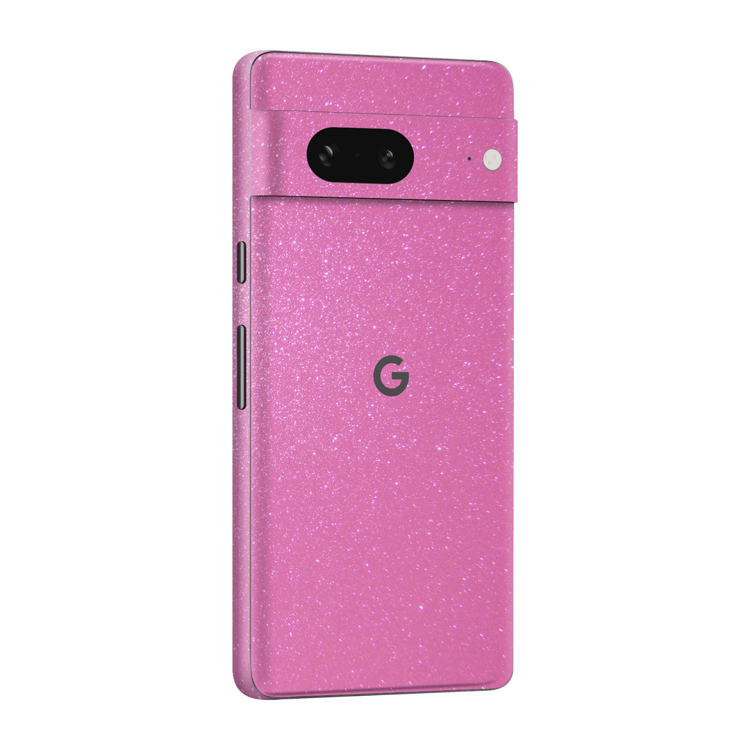 Google Pixel 7 Diamond Pink Shimmering Sparkling Glitter Skin Wrap Sticker Decal Cover Protector by EasySkinz | EasySkinz.com