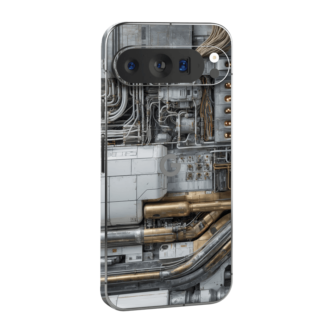 Pixel 9 PRO XL Custom Printed SIGNATURE “Industrial Metal Pipes” Skin Wrap Sticker Decal Cover Protector by QSKINZ | QSKINZ.COM