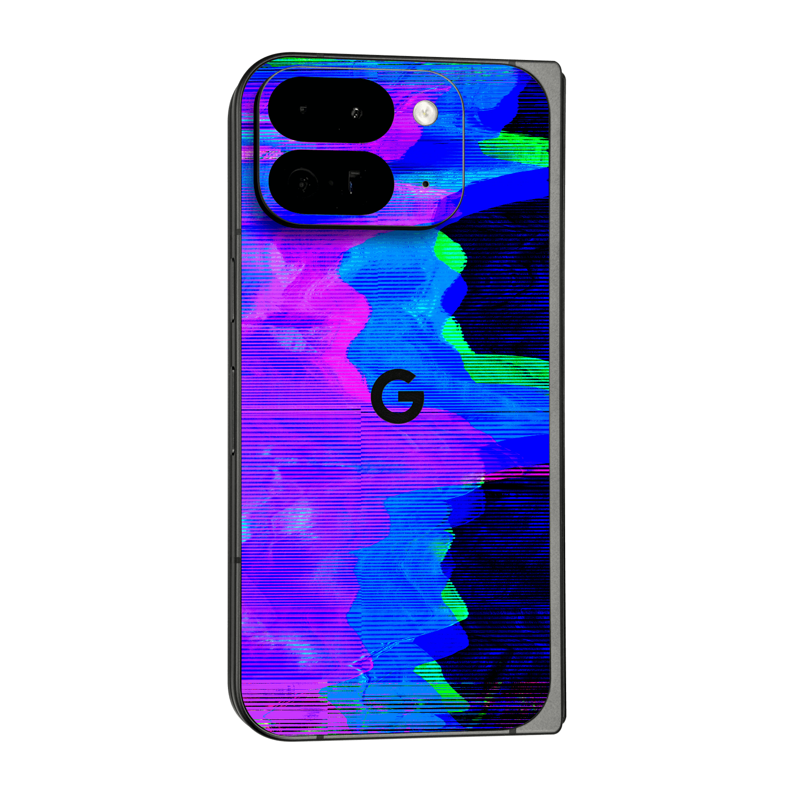 Pixel 9 Pro FOLD Custom Printed SIGNATURE “Andromeda” Blue Purple Wave Skin Wrap Sticker Decal Cover Protector by QSKINZ | QSKINZ.COM