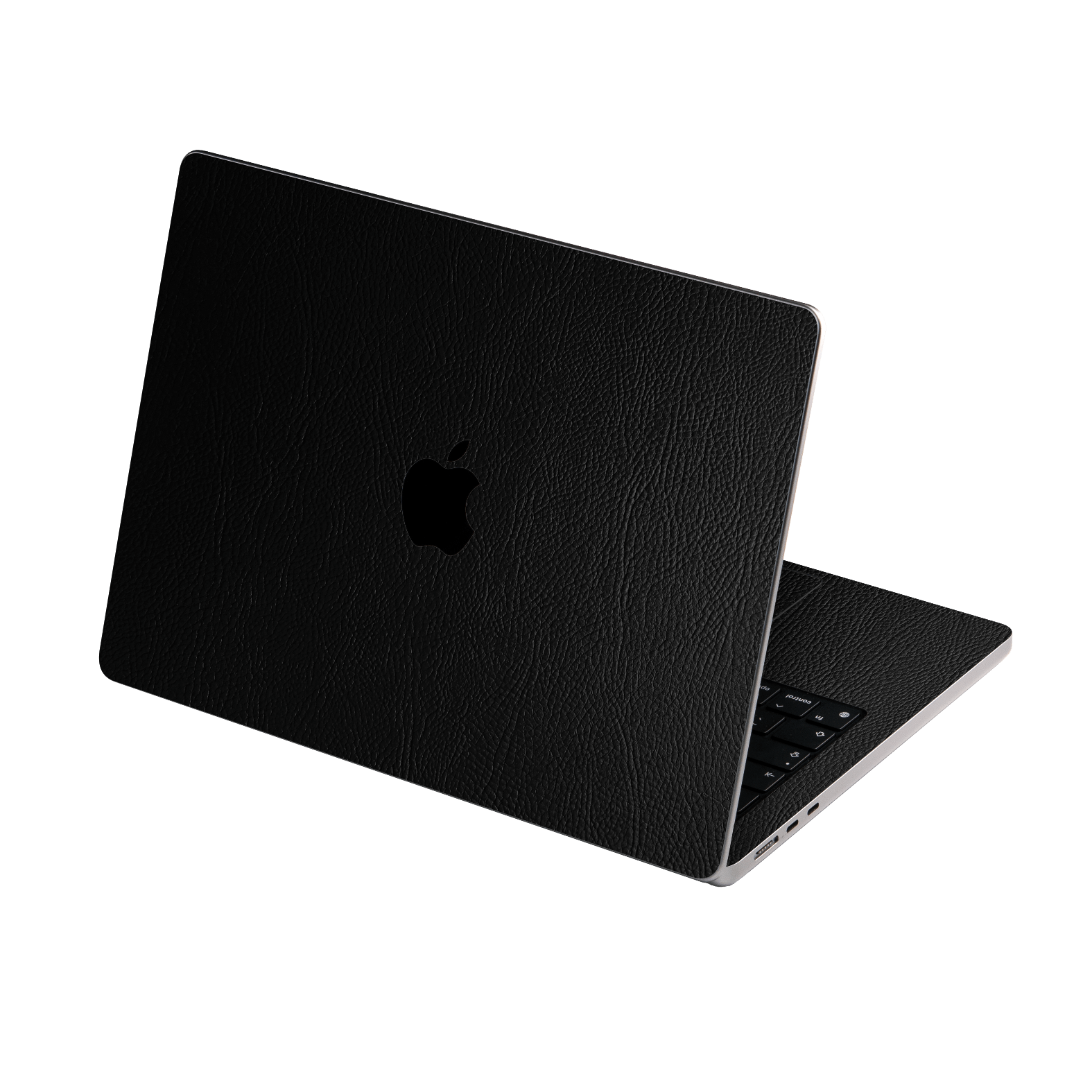 MacBook Air 15" (2023, M2) Luxuria BLACK LEATHER Riders Skin Wrap Sticker Decal Cover Protector by EasySkinz | EasySkinz.com