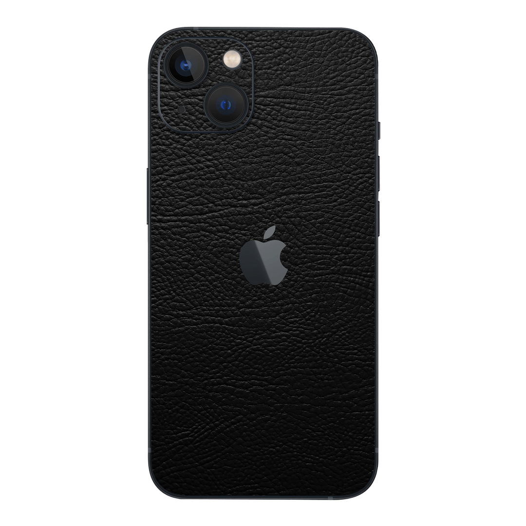 iPhone 15 Plus LUXURIA RIDERS Black LEATHER Textured Skin - Premium Protective Skin Wrap Sticker Decal Cover by QSKINZ | Qskinz.com