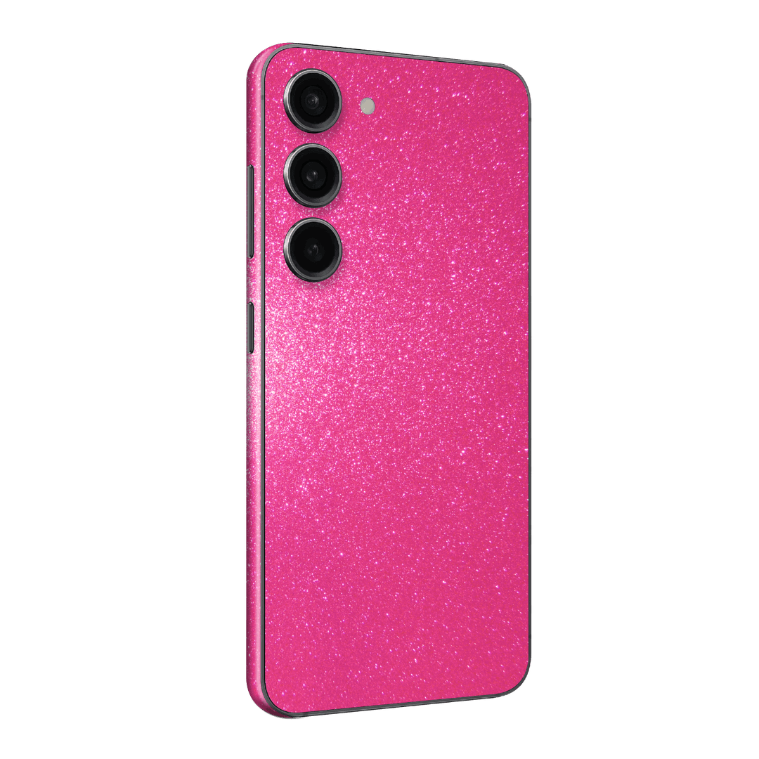 Samsung Galaxy S23 Diamond Magenta Candy Shimmering Sparkling Glitter Skin Wrap Sticker Decal Cover Protector by EasySkinz | EasySkinz.com