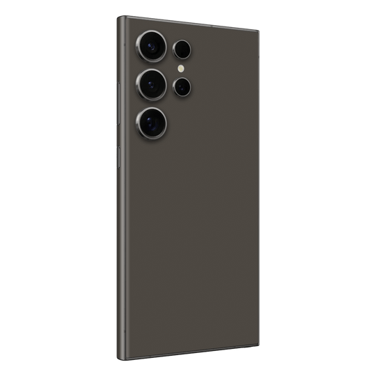 Samsung Galaxy S24 ULTRA Soft-Touch Matte StealthMatte Mystiq Dark Grey Skin Wrap Sticker Decal Cover Protector by QSKINZ | qskinz.com