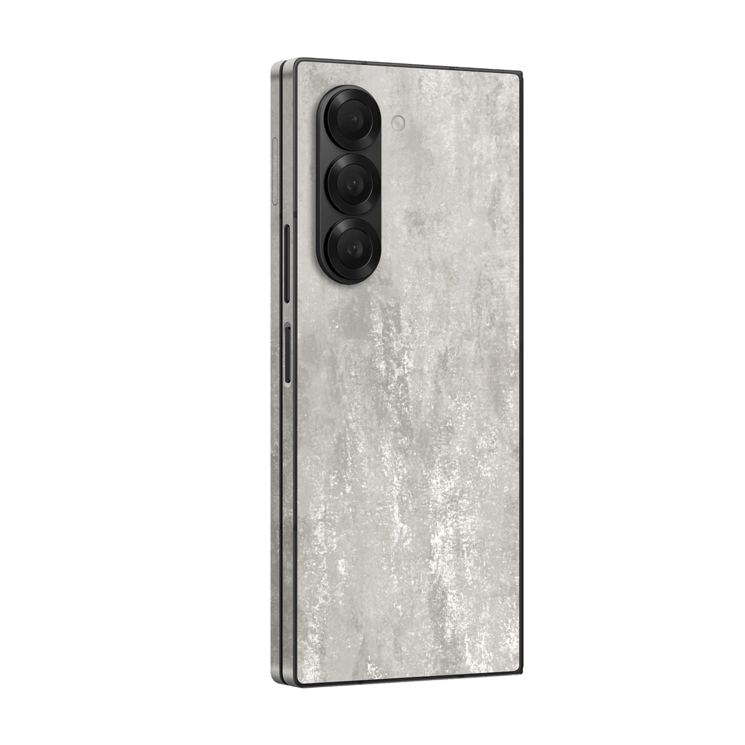 Samsung Galaxy Z Fold 6 (2024) Luxuria Silver Stone Skin Wrap Sticker Decal Cover Protector by Qskinz | Qskinz.com