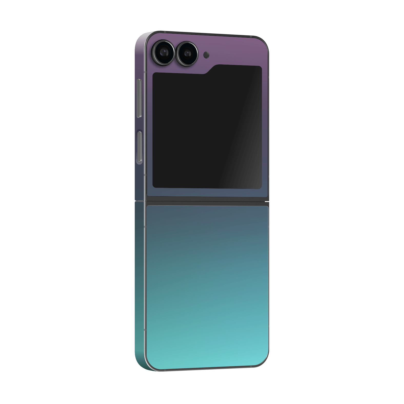Samsung Galaxy Z Flip 6 (2024) Chameleon Turquoise-Lavender Lilac Colour-changing Metallic Skin Wrap Sticker Decal Cover Protector by Qskinz | Qskinz.com