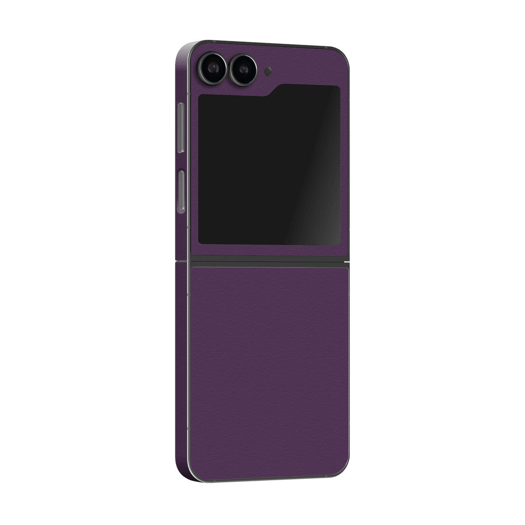 Samsung Galaxy Z Flip 6 (2024) Luxuria Purple Sea Star 3D Textured Skin Wrap Sticker Decal Cover Protector by Qskinz | Qskinz.com