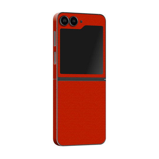 Samsung Galaxy Z Flip 6 (2024) Luxuria Red Cherry Juice Matt 3D Textured Skin Wrap Sticker Decal Cover Protector by Qskinz | Qskinz.com