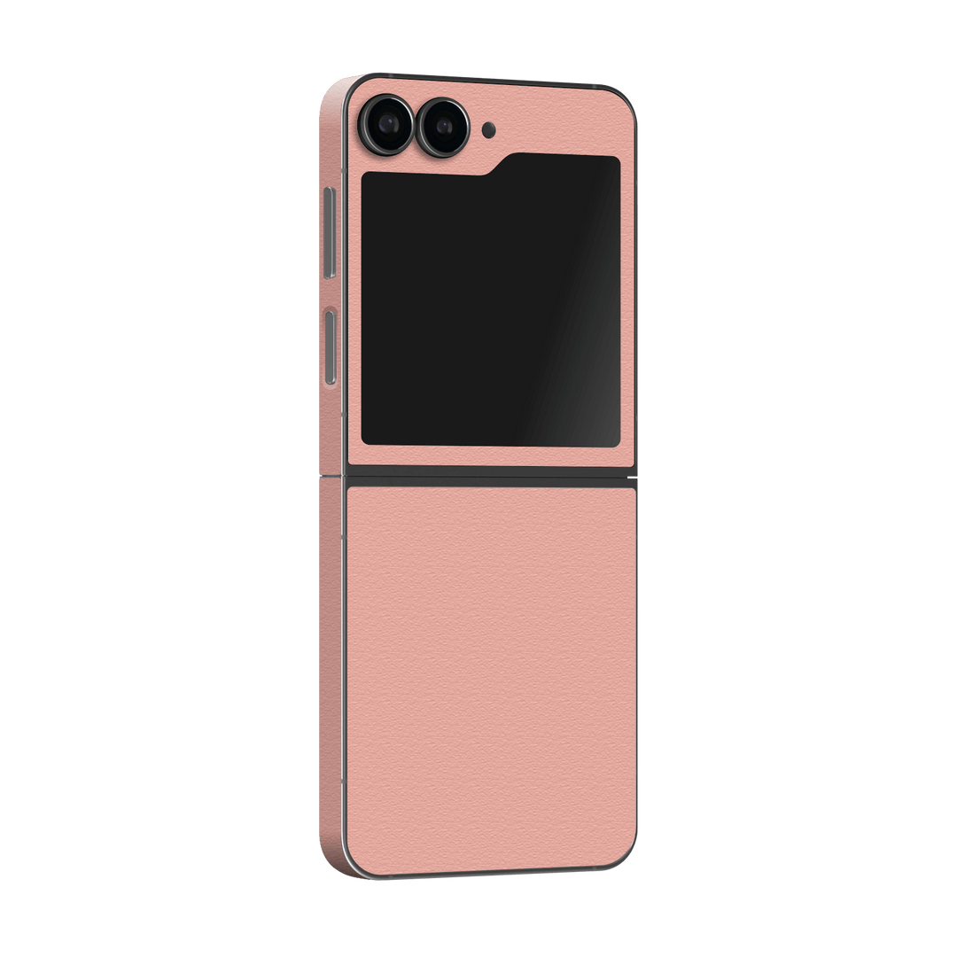 Samsung Galaxy Z Flip 6 (2024) Luxuria Soft Pink 3D Textured Skin Wrap Sticker Decal Cover Protector by Qskinz | Qskinz.com