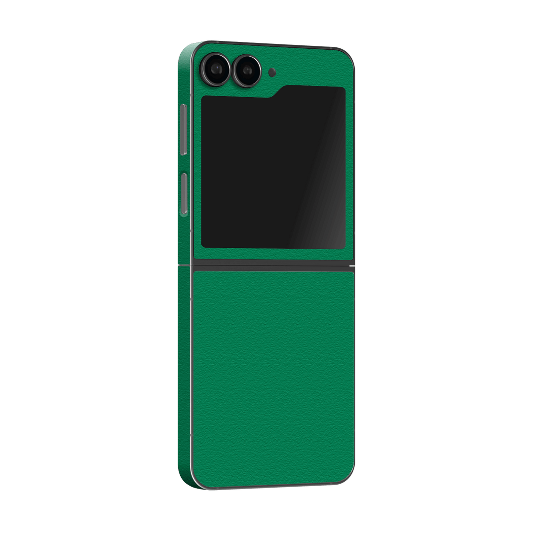 Samsung Galaxy Z Flip 6 (2024) Luxuria Veronese Green 3D Textured Skin Wrap Sticker Decal Cover Protector by Qskinz | Qskinz.com