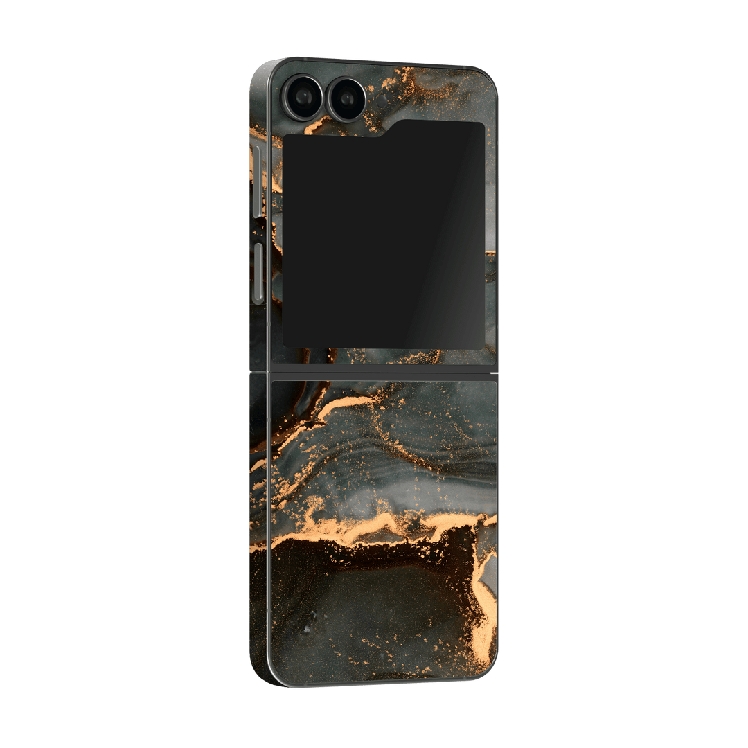 Samsung Galaxy Z Flip 6 (2024) Print Printed Custom SIGNATURE AGATE GEODE Deep Forest Skin, Wrap, Decal, Protector, Cover by Qskinz | Qskinz.com