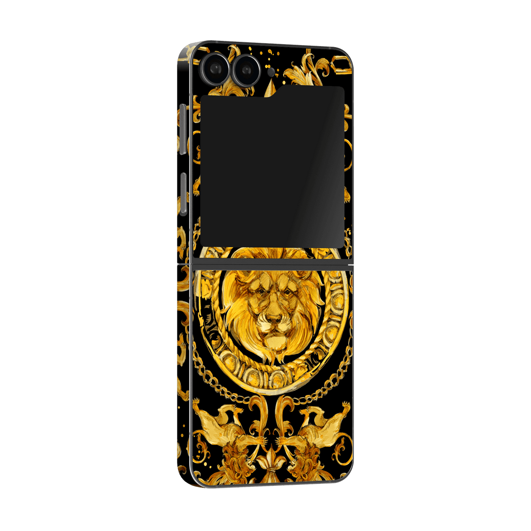 Samsung Galaxy Z Flip 6 (2024) Print Printed Custom SIGNATURE Baroque Gold Ornaments Skin Wrap Sticker Decal Cover Protector by Qskinz | Qskinz.com