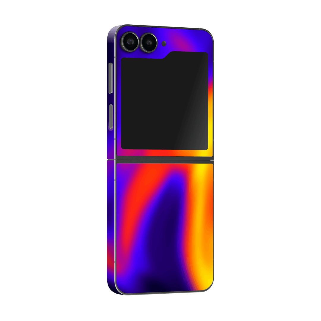 Samsung Galaxy Z Flip 6 (2024) Print Printed Custom SIGNATURE Infrablaze Infrared Thermal Neon Skin Wrap Sticker Decal Cover Protector by QSKINZ | QSKINZ.COM