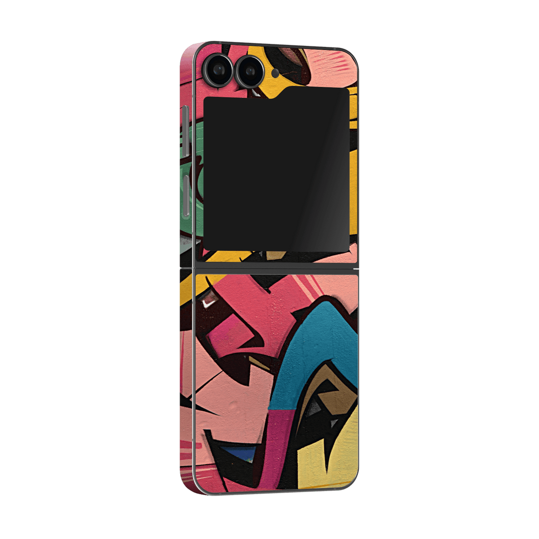 Samsung Galaxy Z Flip 6 (2024) Print Printed Custom SIGNATURE Vintage Street Art Skin Wrap Sticker Decal Cover Protector by Qskinz | Qskinz.com