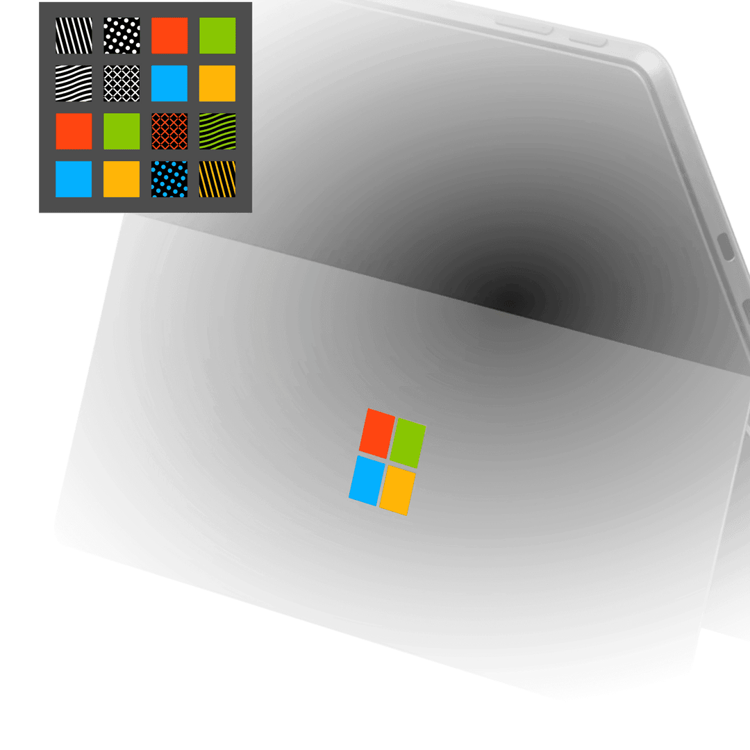 Surface Pro 9 LUXURIA BLACK CHARCOAL Textured Skin