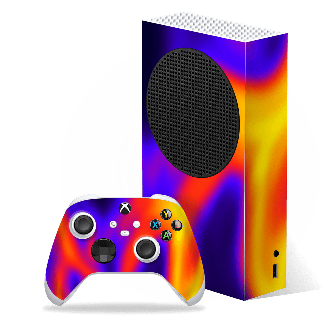 Pellicola Adesiva Vinile Per Xbox Series S – Brown Pixels Design, Wrap Personalizzato - Foto 2