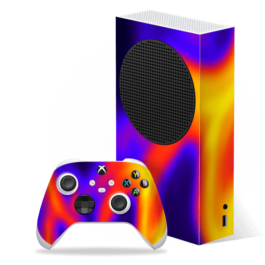 Xbox SERIES S Print Printed Custom SIGNATURE Infrablaze Infrared Thermal Neon Skin Wrap Sticker Decal Cover Protector by QSKINZ | QSKINZ.COM