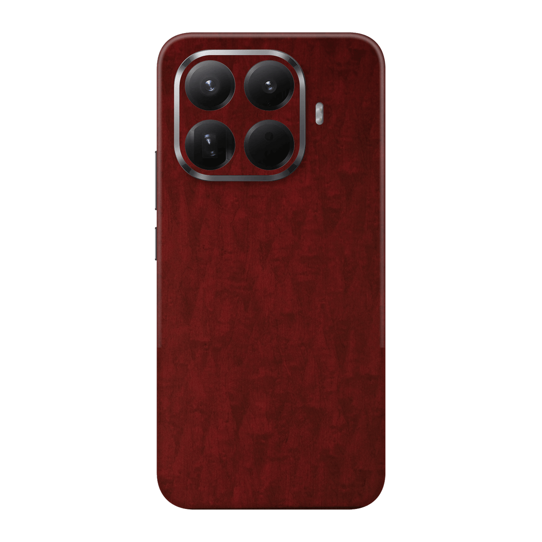 Xiaomi 15T PRO Scarlet Red Wood Wooden Satin Skin Wrap Sticker Decal Cover Protector by QSKINZ | qskinz.com