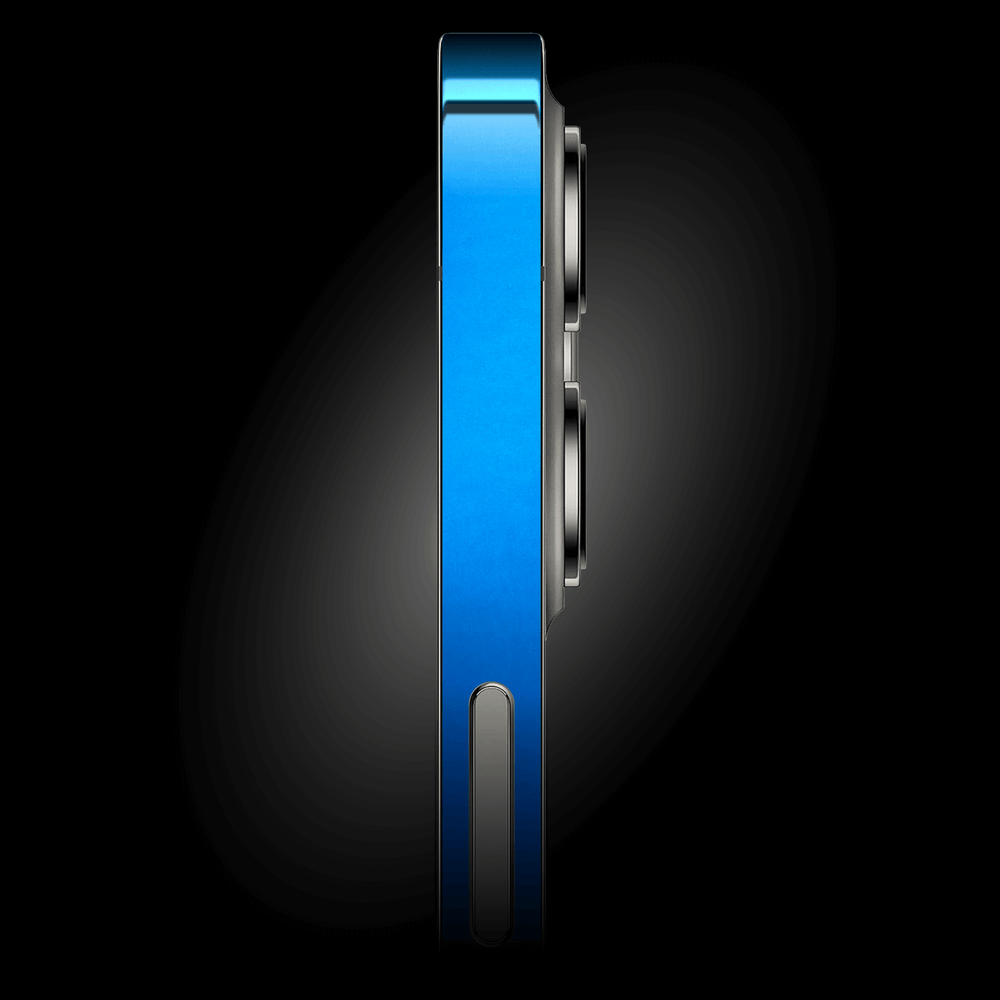 iPhone 15 Pro MAX SATIN BLUE Metallic Skin - Premium Protective Skin Wrap Sticker Decal Cover by QSKINZ | Qskinz.com
