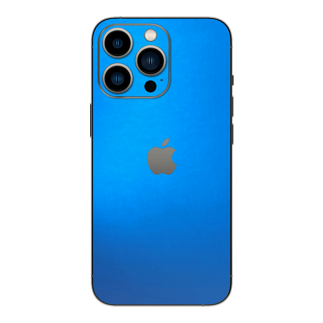 iPhone 15 Pro MAX SATIN BLUE Metallic Skin, Wrap