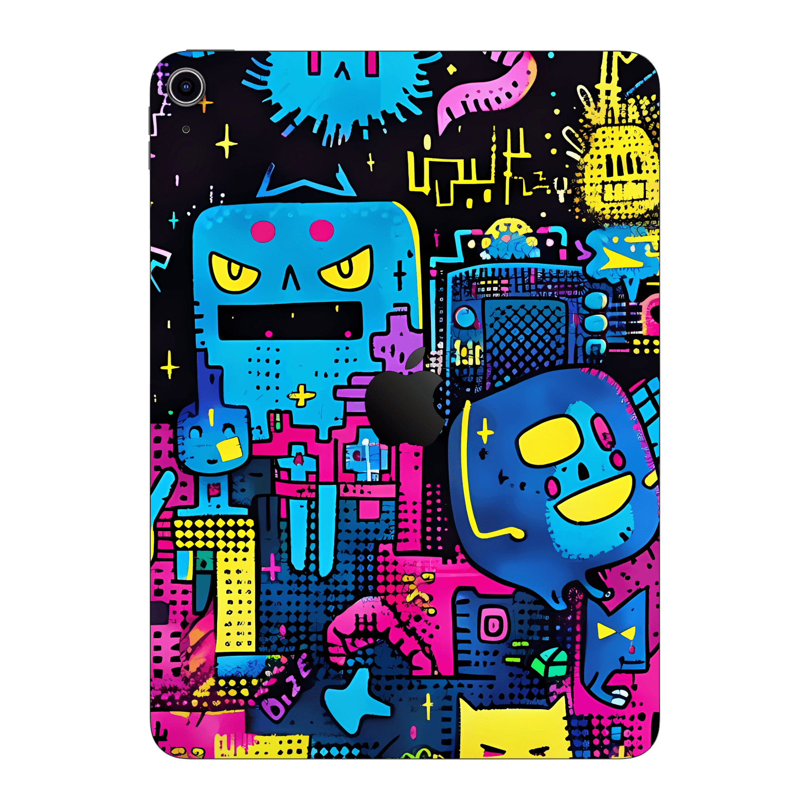 iPad 10.9" (10th Gen, 2022) Print Printed Custom SIGNATURE Arcade Rave Gaming Gamer Pixel Skin Wrap Sticker Decal Cover Protector by QSKINZ | QSKINZ.COM
