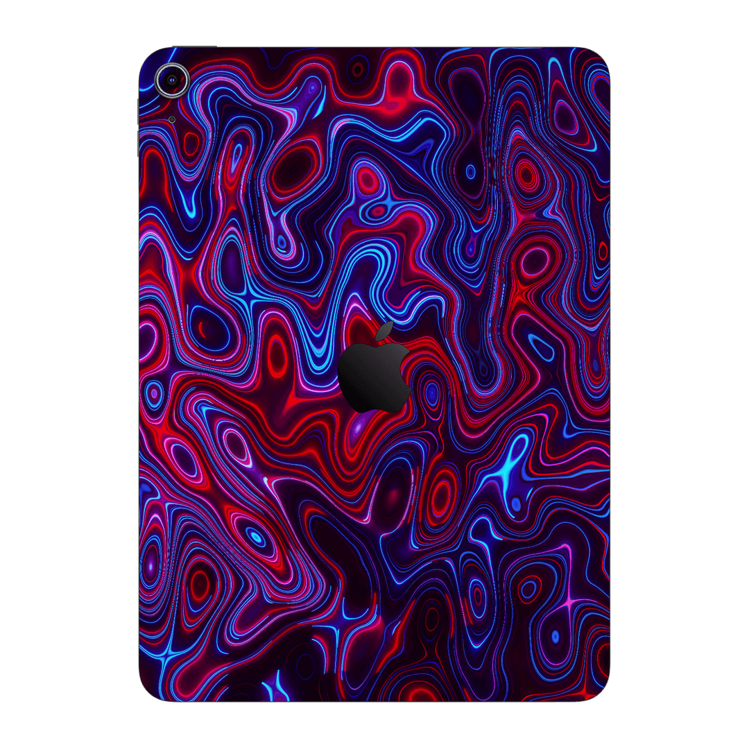 iPad 11 (A16) Print Printed Custom SIGNATURE Flux Fusion Purple Neon Skin Wrap Sticker Decal Cover Protector by QSKINZ | QSKINZ.COM