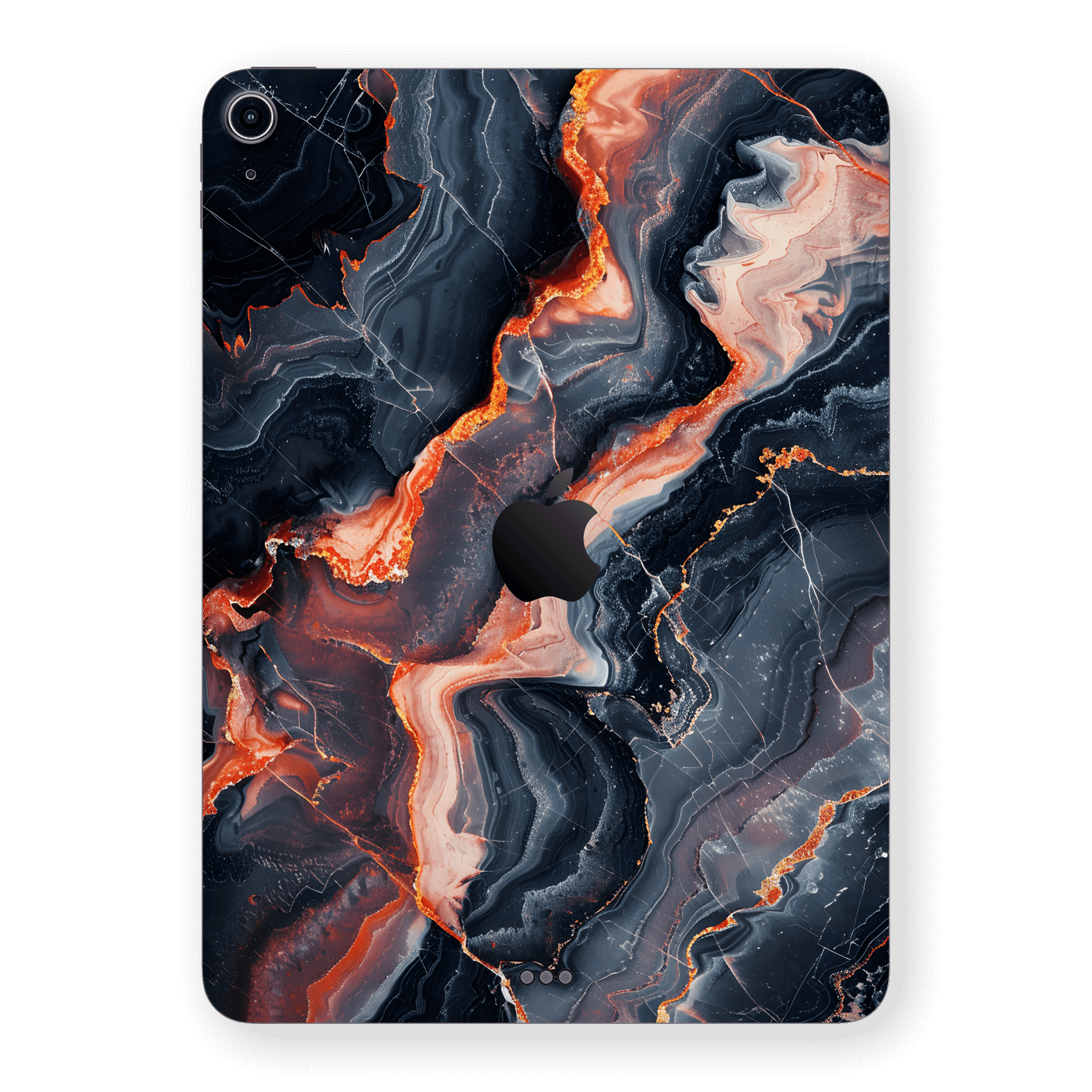 iPad AIR 13” (M2) Print Printed Custom SIGNATURE Terra Noir Stone Marble Skin Wrap Sticker Decal Cover Protector by QSKINZ | QSKINZ.COM