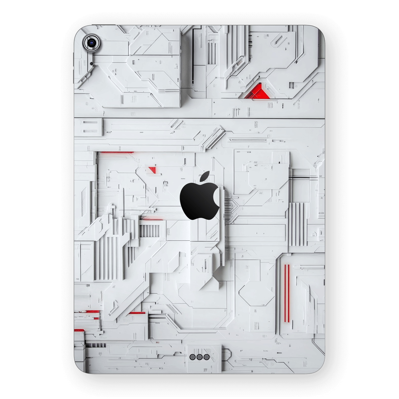 iPad Air 11” (M2) Print Printed Custom SIGNATURE Interstellar White Spaceship Skin Wrap Sticker Decal Cover Protector by QSKINZ | QSKINZ.COM