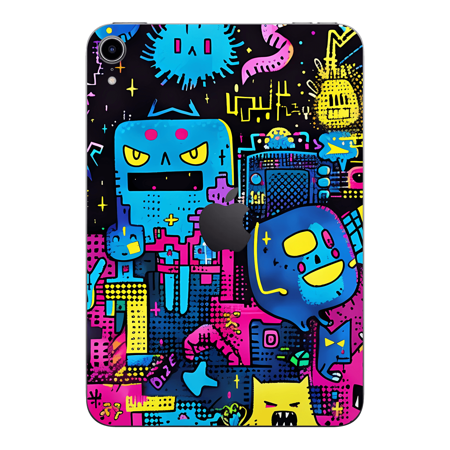iPad Mini 6 Print Printed Custom SIGNATURE Arcade Rave Gaming Gamer Pixel Skin Wrap Sticker Decal Cover Protector by QSKINZ | QSKINZ.COM 