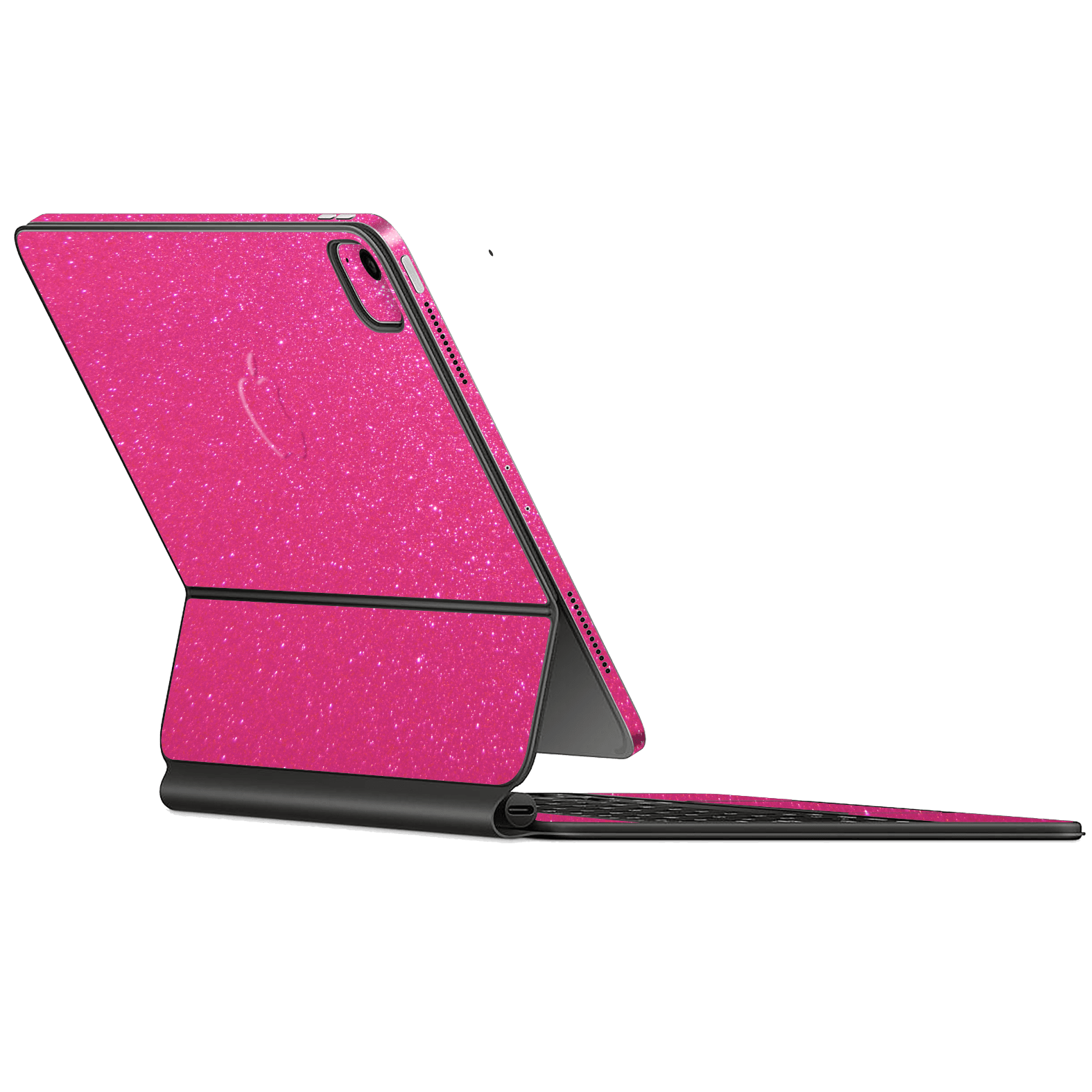 Magic Keyboard for iPad PRO 11" (2022, M2) Diamond Magenta Candy Shimmering Sparkling Glitter Skin Wrap Sticker Decal Cover Protector by EasySkinz | EasySkinz.com