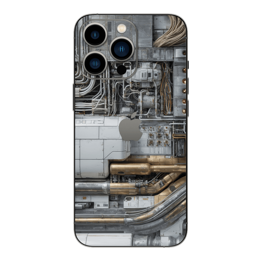 iPhone 13 PRO Custom Printed SIGNATURE “Industrial Metal Pipes” Skin Wrap Sticker Decal Cover Protector by QSKINZ | QSKINZ.COM