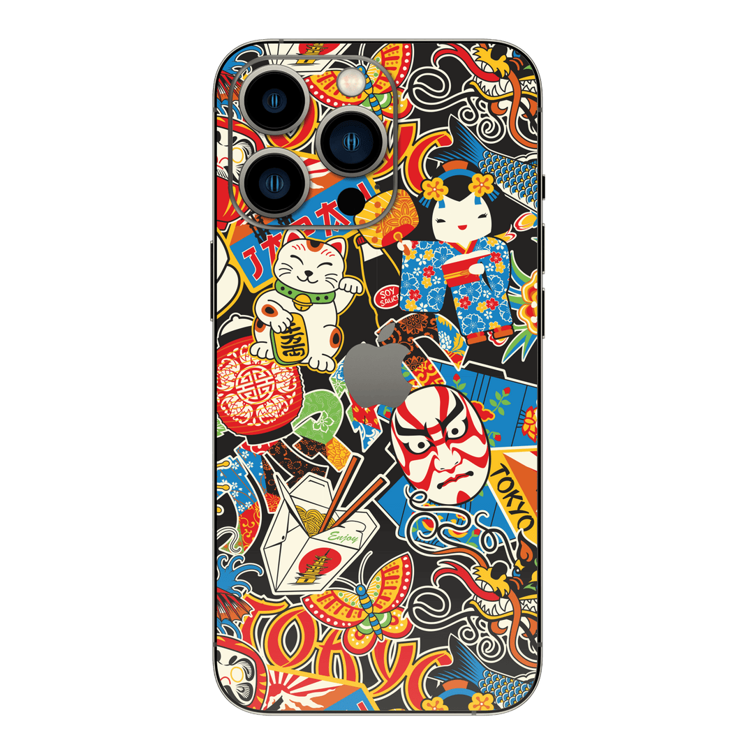 iPhone 13 PRO Custom Printed SIGNATURE “Manga Tokyo Maneki” Japanese Art Skin Wrap Sticker Decal Cover Protector by QSKINZ | QSKINZ.COM