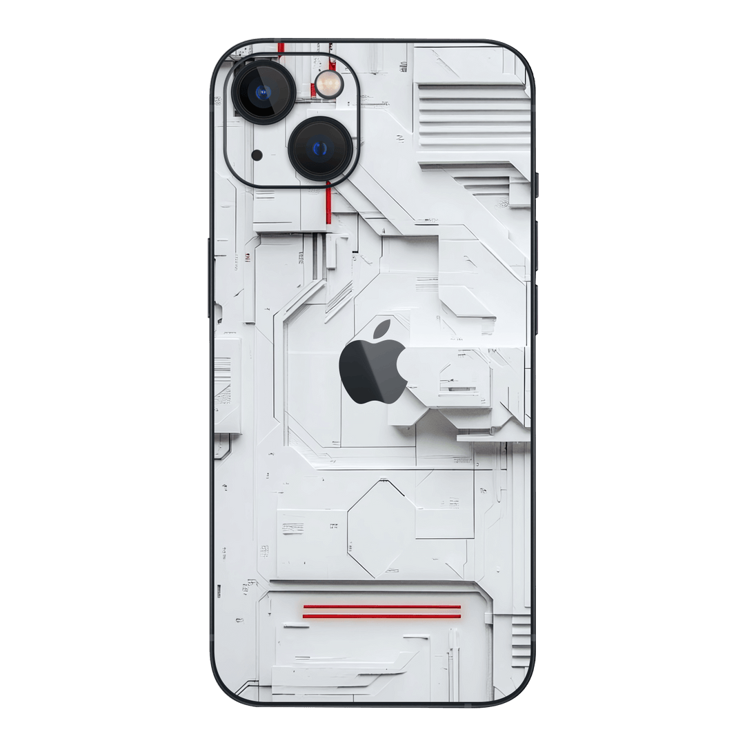 iPhone 14 Print Printed Custom SIGNATURE Interstellar White Spaceship Skin Wrap Sticker Decal Cover Protector by QSKINZ | QSKINZ.COM