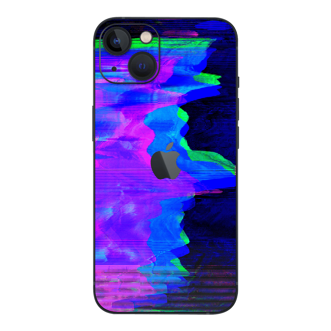 iPhone 15 Custom Printed SIGNATURE “Andromeda” Blue Purple Wave Skin Wrap Sticker Decal Cover Protector by QSKINZ | QSKINZ.COM