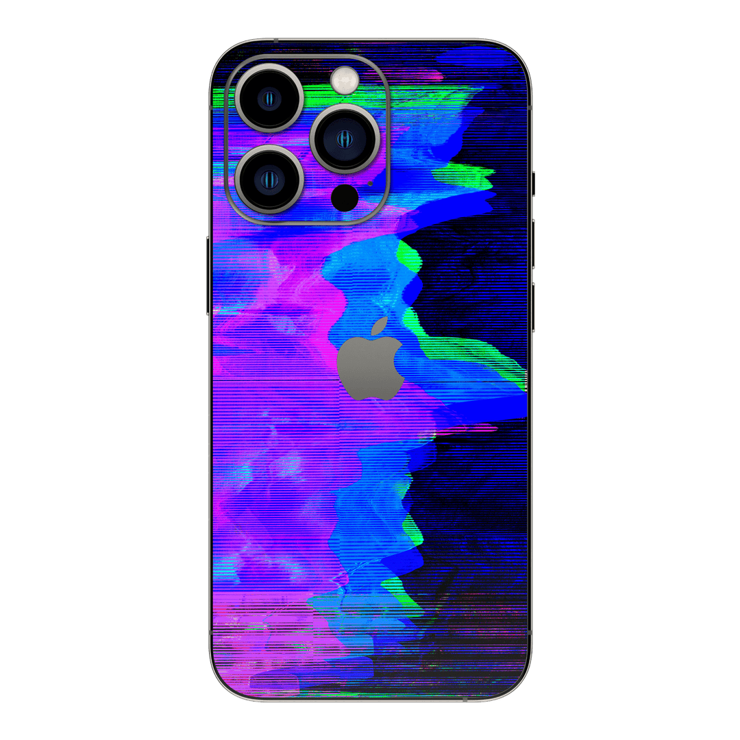 iPhone 15 PRO Custom Printed SIGNATURE “Andromeda” Blue Purple Wave Skin Wrap Sticker Decal Cover Protector by QSKINZ | QSKINZ.COM