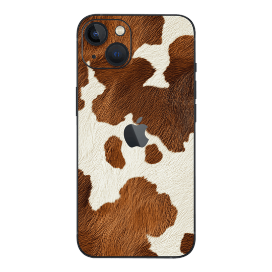 iPhone 15 Plus Print Printed Custom SIGNATURE MOO Cow Print Cowhide Skin Wrap Sticker Decal Cover Protector by QSKINZ | QSKINZ.COM