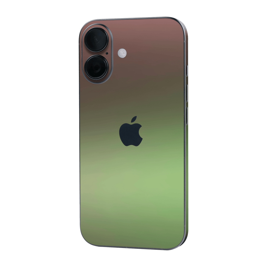 iPhone 16 Chameleon Avocado Colour-changing Metallic Skin Wrap Sticker Decal Cover Protector by QSKINZ | qskinz.com