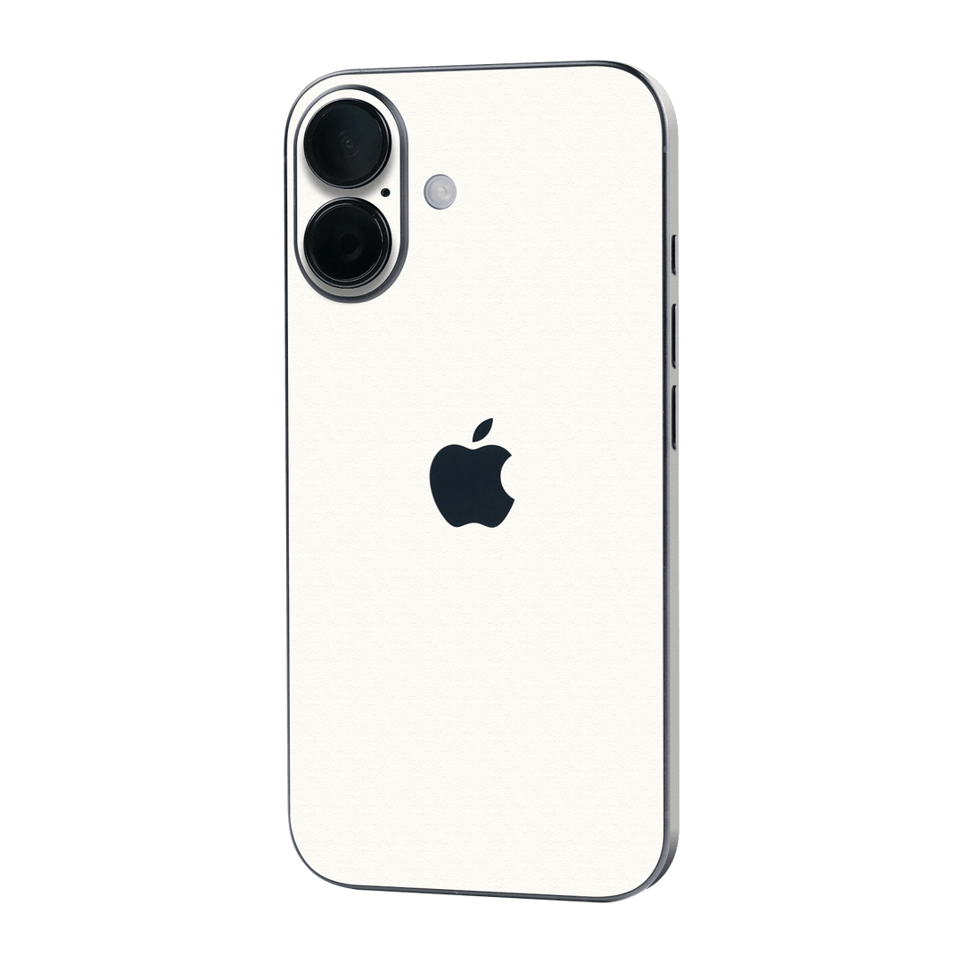 iPhone 16 Luxuria Daisy White Matt 3D Textured Skin Wrap Sticker Decal Cover Protector by QSKINZ | qskinz.com